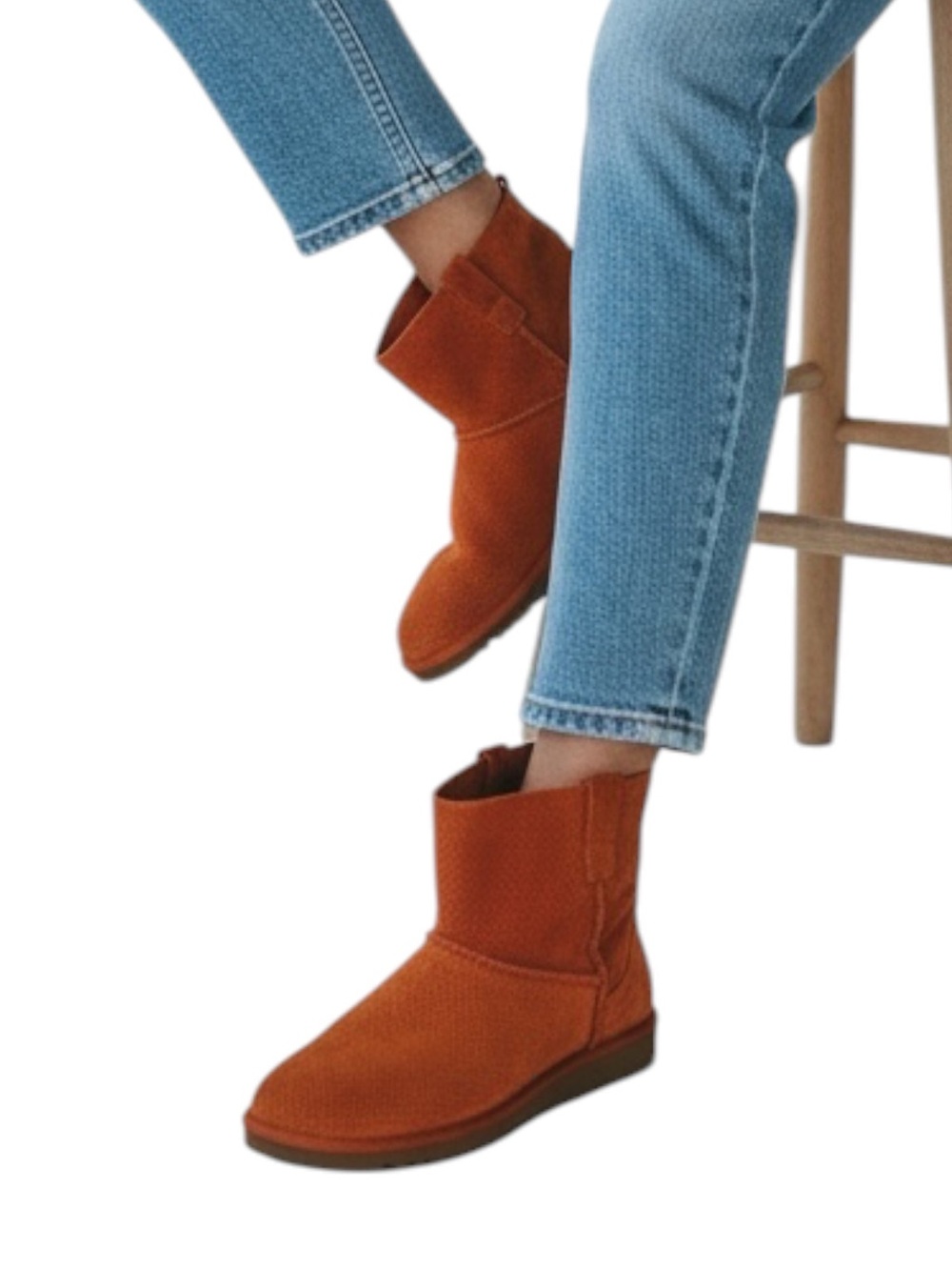 UGG women’s size 5 perforated pumpkin really cute booties!